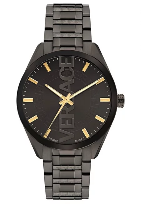 Мъжки часовник  неръждаема стомана - модел V-Vertical - 5 ATM - 42мм - черен