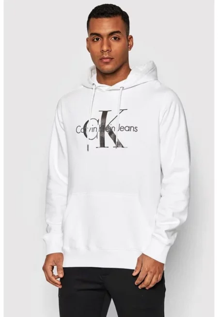 Мъжки суичър J30J320805 - Бял