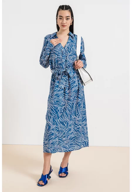 Миди рокля с колан