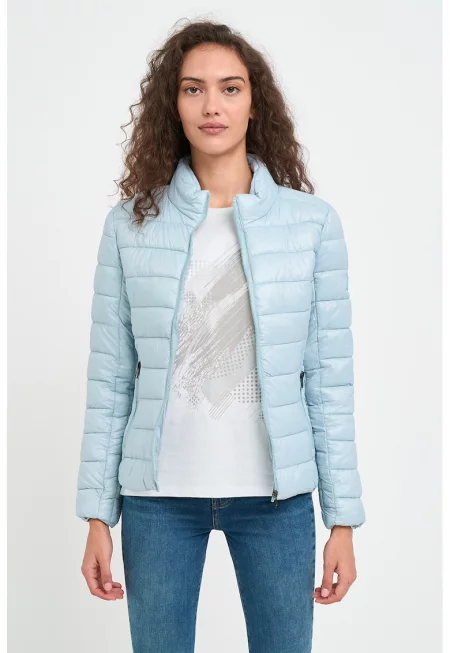 Непромокаемо и ветроустойчиво зимно яке - Светлосин