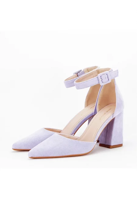 Обувки с изрезки 8708 04 Purple - Светло лилави