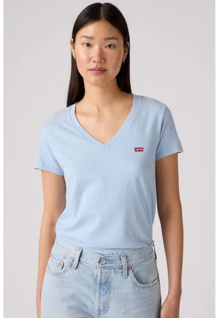 Памучна тениска с шпиц