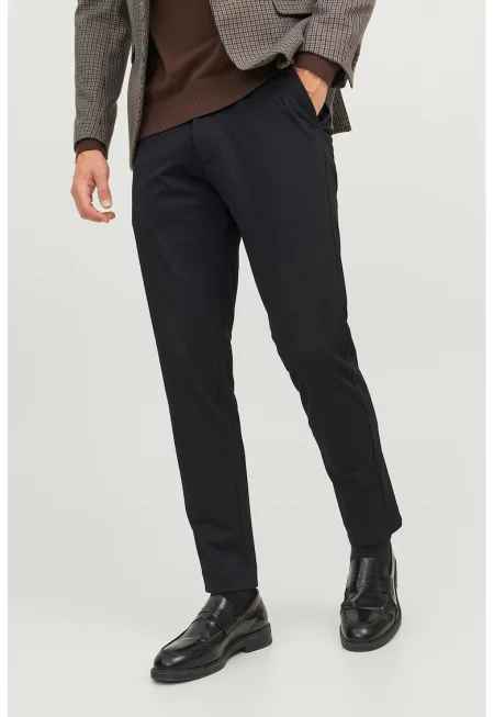 Панталон чино по тялото - Черен