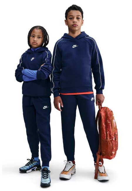 Поларен спортен екип Club - Бял/Тъмносин