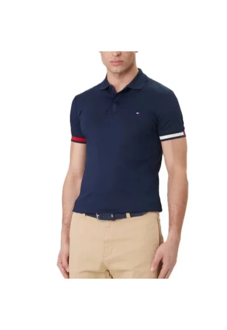Поло тениска  RWB CUFF LIQUID COTTON SLIM POLO-MW0MW42743-DCC