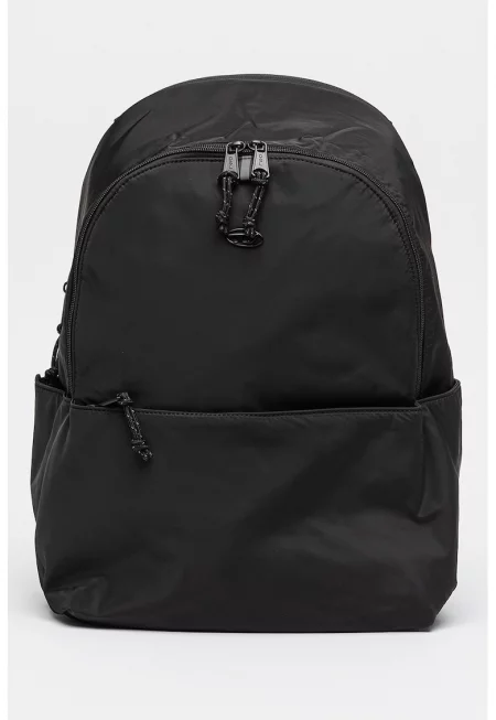 Раница с преден джоб с цип - Черен