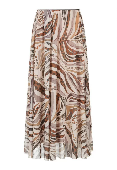 Разкроена пола с абстрактен принт