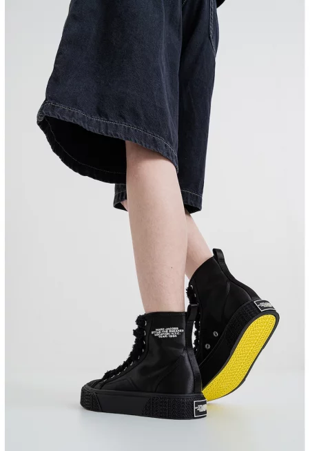 Сатенени спортни обувки - Черен