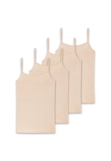 Schiesse - Топ с тънки презрамки - 4 чифта - Бежов