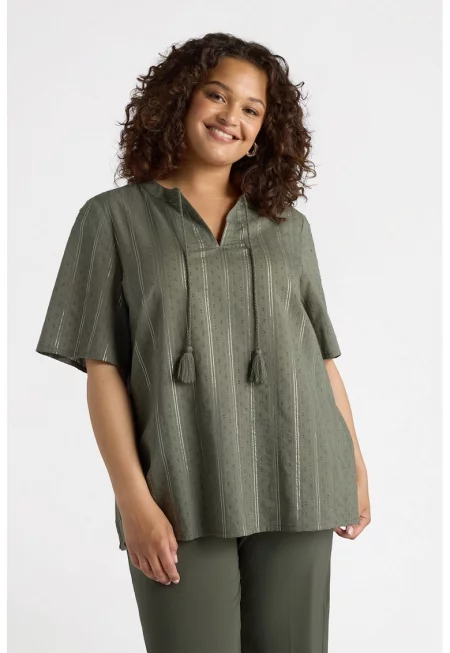 Шпиц блуза - Зелени аспержи