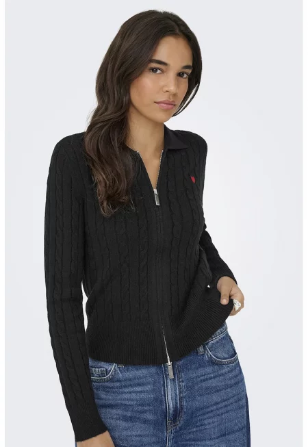 Слим пуловер с цип