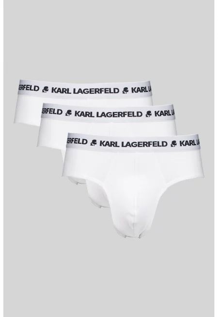 Слипове с органичен памук - 3 чифта - Бял/Черен