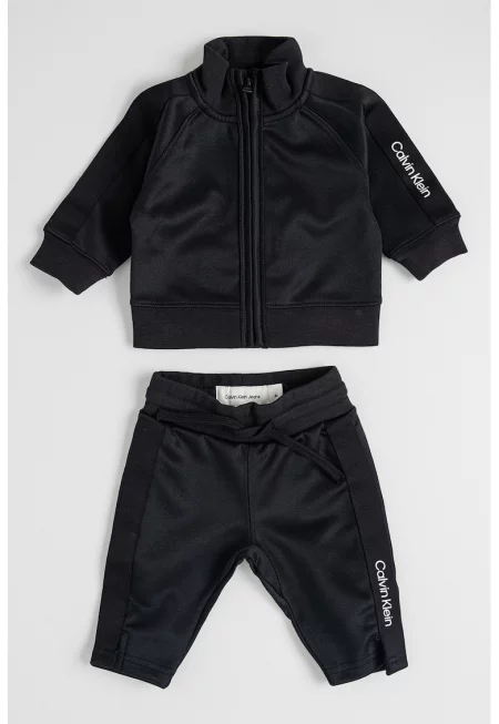 Спортен екип с цип - Черен