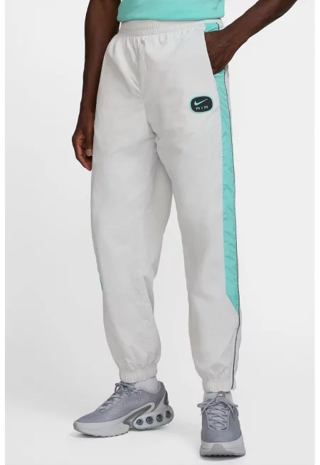 Спортен панталон с висока талия - Бял/Ледено синьо
