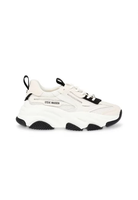 Спортни обувки Possession-E с мрежести зони - Бял/Черен/Светло бежово