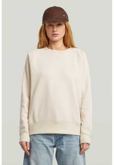 Суитшърт Premium Core 2.0 с ръкави реглан - Крем