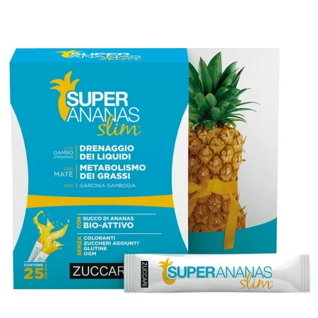 Super Ananas Slim – За изгаряне на мазнините и контрол на апетита, 25 сашета х 10 ml