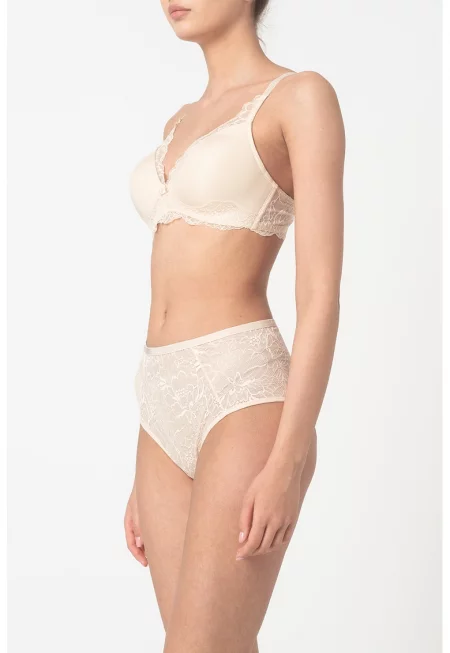 Сутиен Amourette Charm с дантела - Светло бежово