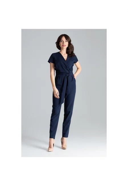 Тъмно син дамски гащеризон Ireneu  Тъмносин