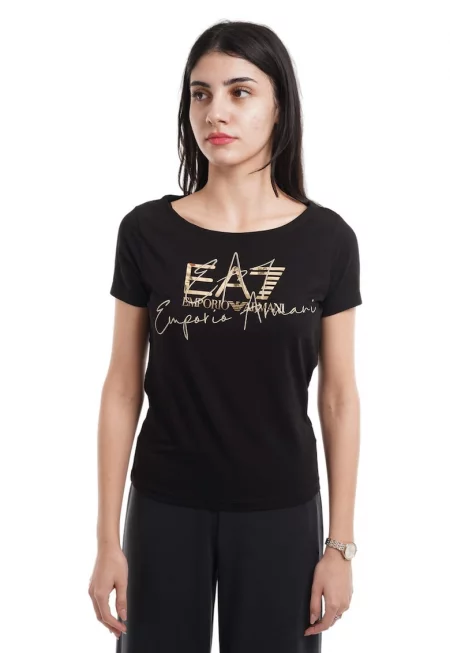 Тениска Emporio Armani  Train Logo Series W Handwritten Tee Cossover 3DTT26TJFKZ00200