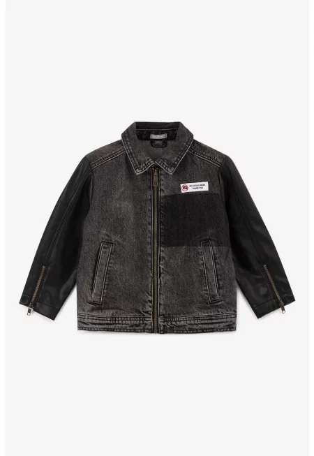 Яке от деним с цип