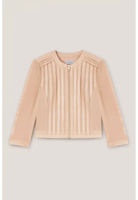 Яке от еко кожа с мрежа