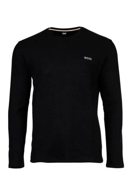 Блуза с памук с овално деколте