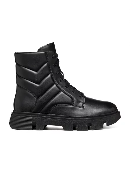 Боти от кожа и еко кожа - Черен