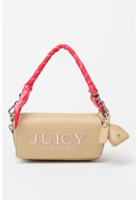 Чанта през рамо Gabrielle от еко кожа - Бежов