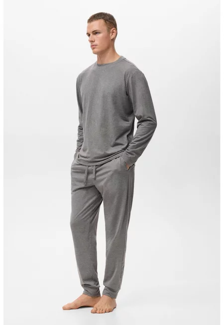 Дълга едноцветна пижама