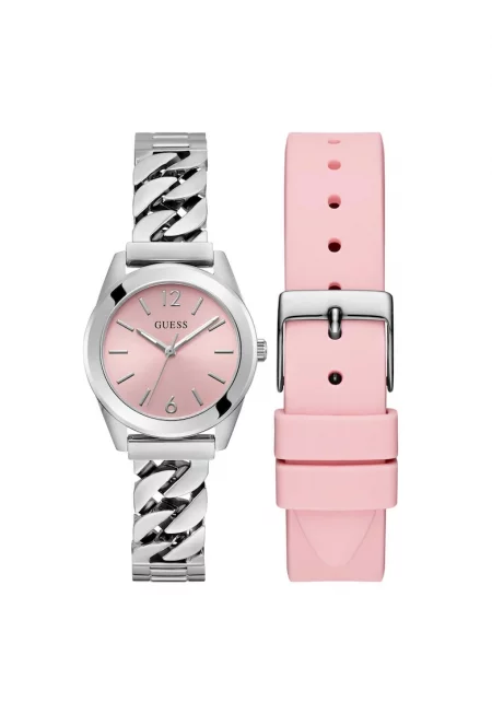 Дамски часовник  GW0845L1 - стомана - сребрист/розов - 31-34 мм - кварцов механизъм - водоустойчивост 3 ATM