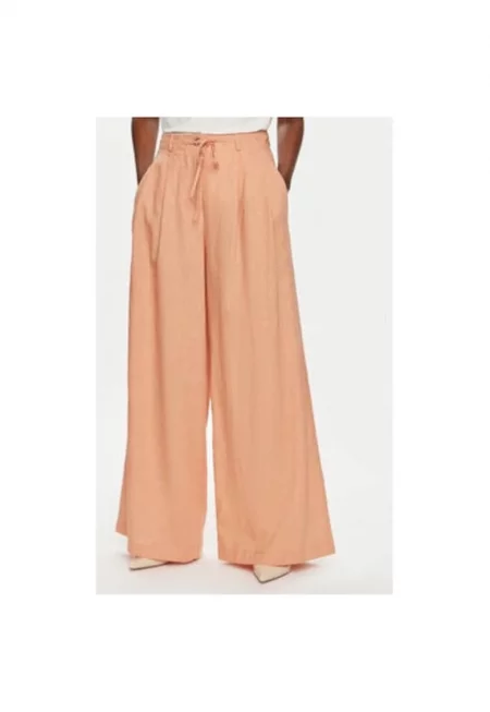 Дамски панталон -  304575303 - Вискоза - Оранжев - Оранжев