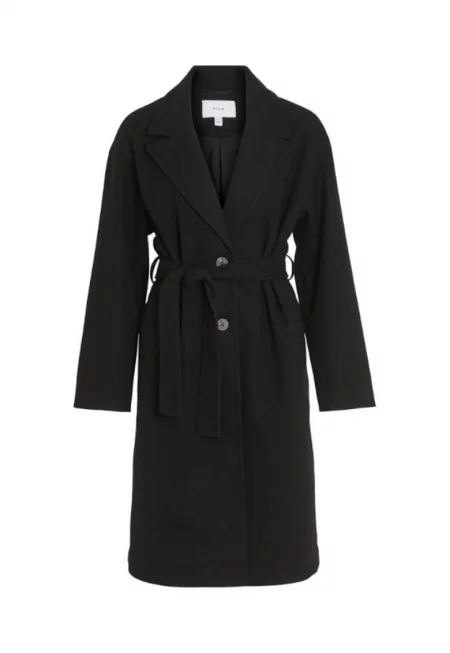 Дамско палто -  303110246 - Полиестер - Черен