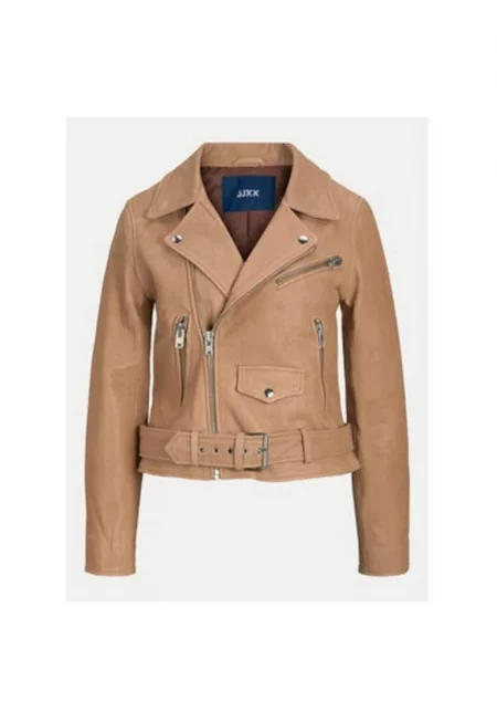 Дамско яке -  304702884 - Естествена кожа - Кафяв - Кафяв