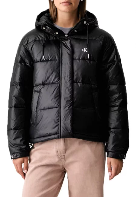 Дамско яке -  Shine Mw Classic Puffer - Полиестер - Черен - Черен