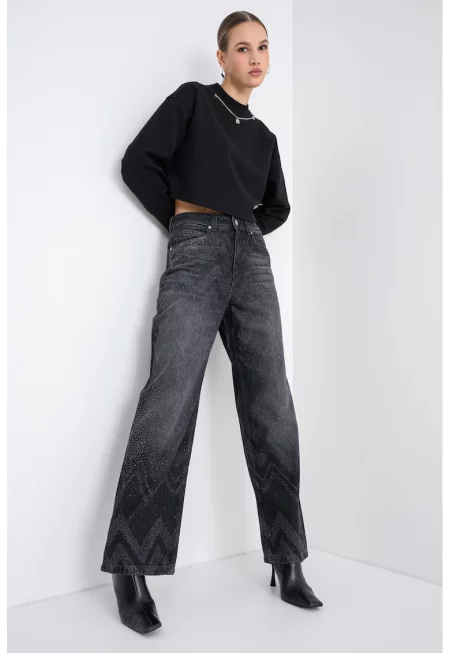 Дънки с широк крачол