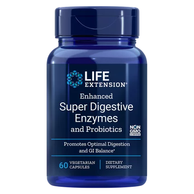 Enhanced Super Digestive Enzymes with Probiotics/ Храносмилателни ензими с Пробиотици х 60 капсули