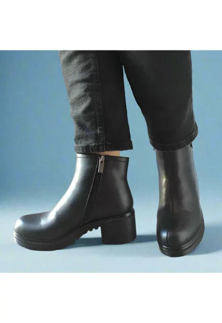 Ежедневни дамски боти  550007A 01-N черни - черни - Черен