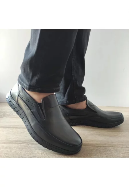 Ежедневни мъжки обувки  B64-9641 Black - Черни - Черен