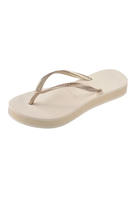 Гумени чехли - Светло бежово