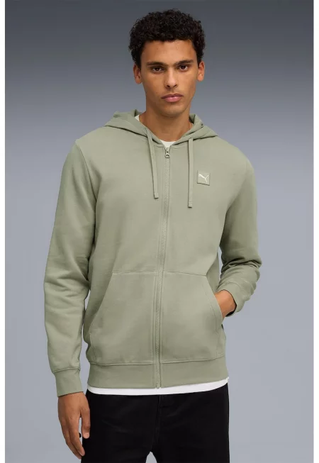 Худи с памук и цип