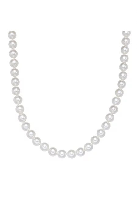 Колие с перли - Бял