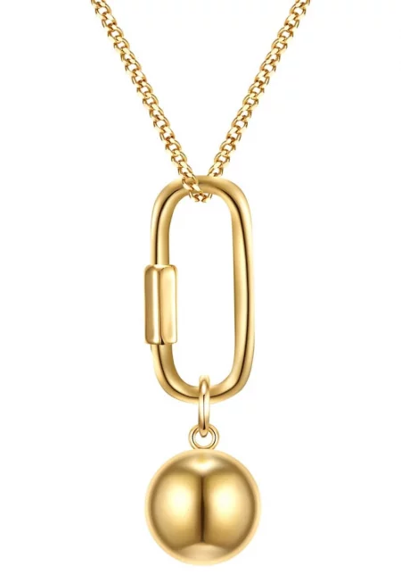Колие с висулки - Златист/Жълт