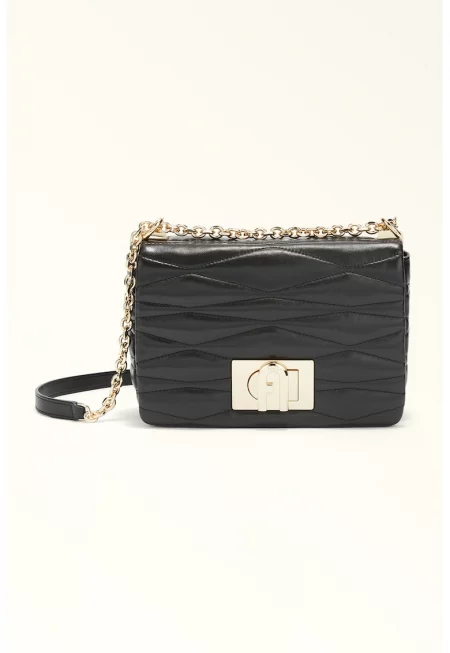 Кожена чанта 1927 през рамо - Черен