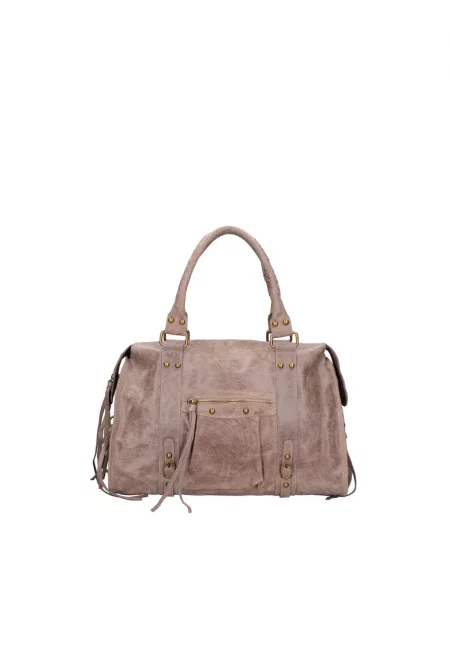 Кожена чанта Elara с дръжки