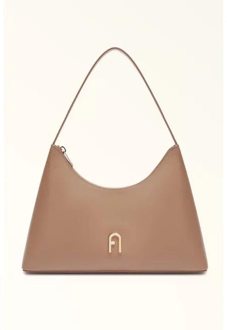 Кожена чанта с дълга дръжка Diamante