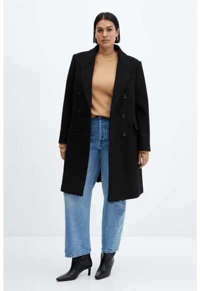 Палто с вълна Dali с раздвоен ревер