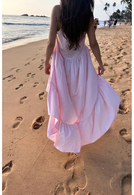 Памучна асиметрична рокля