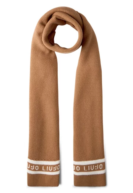 Плетен шал с лого