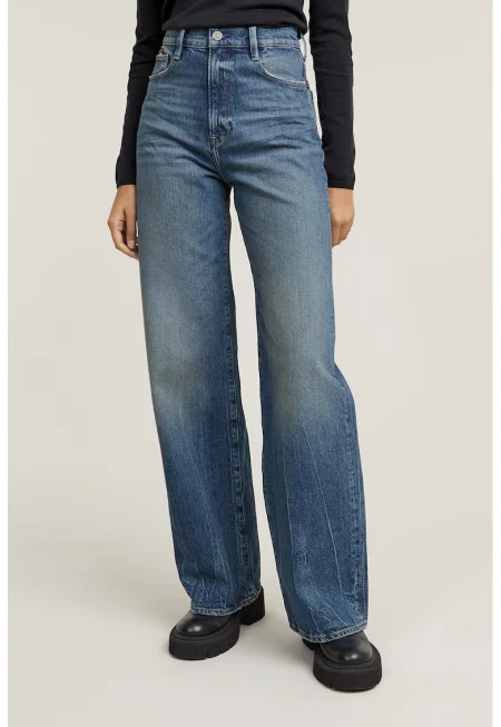 Прави дънки с памук - Син